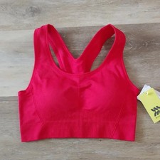 NWT All In Motion Women's Medium Support Padded Sports Bra Red Size M