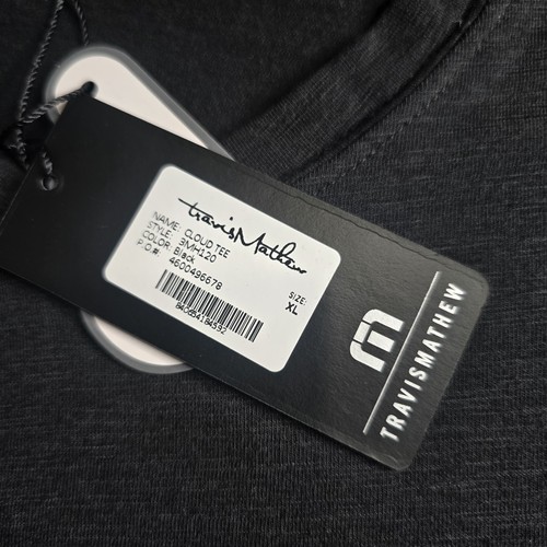 NWT Travis Mathew Cloud Shirt Mens XL Black Short Sleeve Soft  Golf 3MH120 - Picture 3 of 17