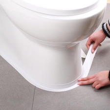 White Caulk Tape Self Adhesive Waterproof, Bathroom Peel  Stick Caulking Strip