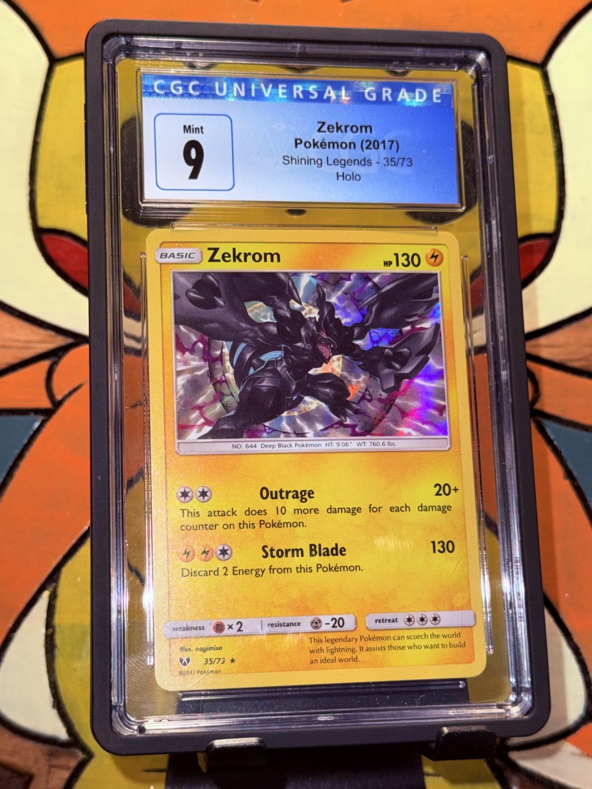 Zekrom 35/73 Pokemon 2017 Shining Legends CGC Mint 9 Blue Label