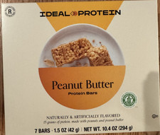 Ideal Protein Peanut Butter Protein Bars 7 Servings BB 09/3026 FREE SHIPPING 