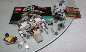 LEGO Star Wars 75032 & 30274 X-Wing Microfighter & Rebels AT-DP Complete +Extras