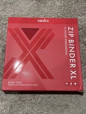 Vault X - 12-Pocket (624 Card) Exo-Tec Premium Zip Binder XL - Red - New