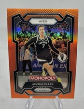 2024 Prizm Monopoly WNBA Alysha Clark Las Vegas Aces ORANGE Prizm 090/124 #7!