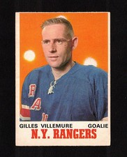 1970-71 GILLES VILLEMURE #183 VG-EX OPC * Rangers VEZINA Star GOALIE Hockey Card