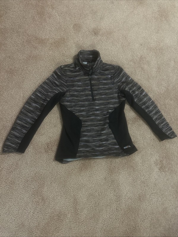 Kerrits 1/4 Zip Pullover Fleece Lined Equestrian Pullover Girls Medium Black