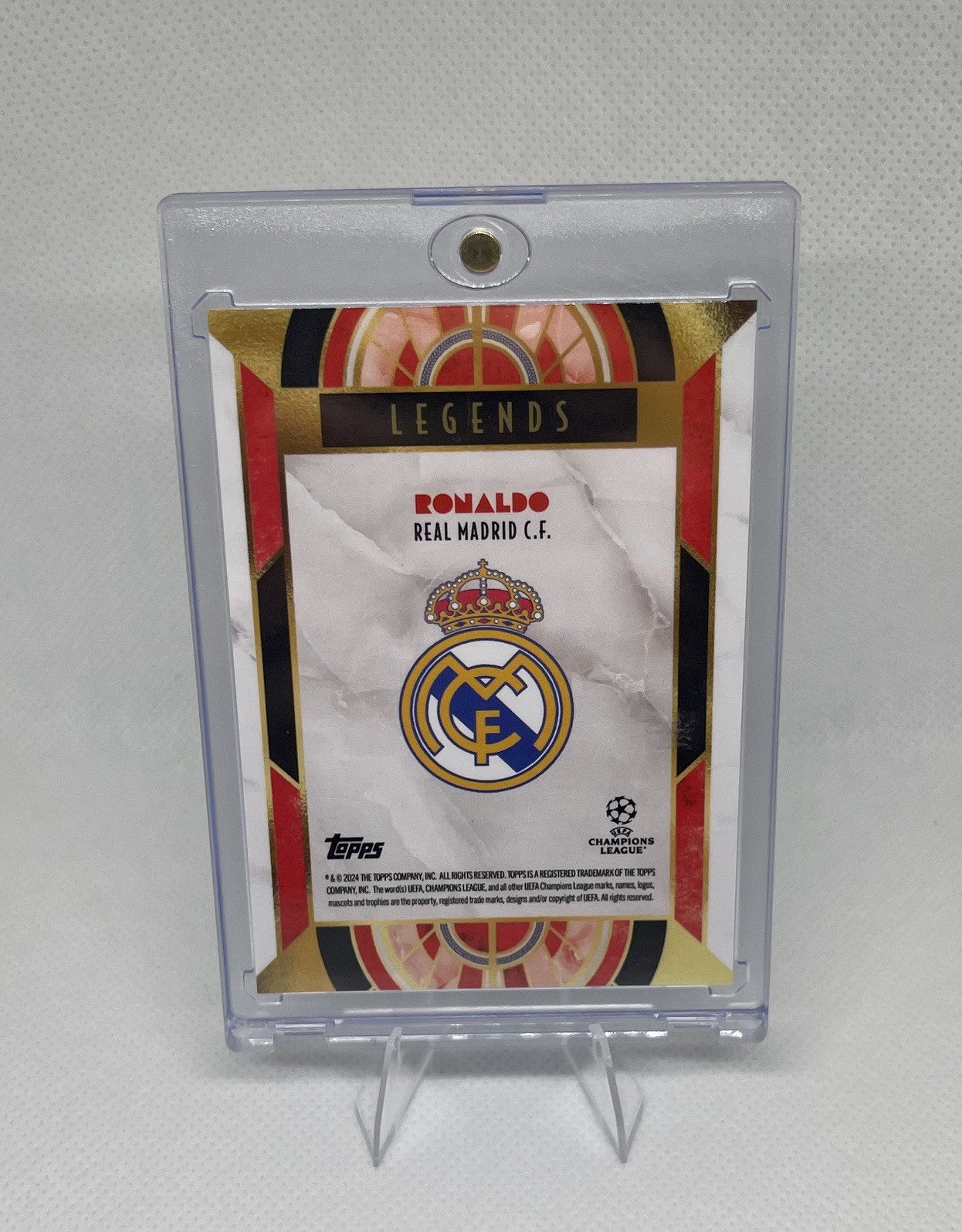 Topps Ronaldo Nazario Real Madrid Legends 2024 Deco Uefa Champions League 04/10 view 2
