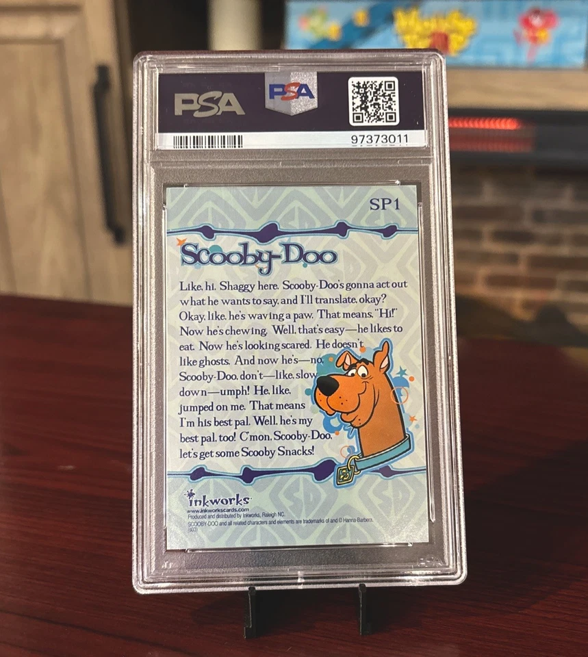 2003 INKWORKS SCOOBY DOO MYSTERIES and MONSTERS SCOOBY DOO PSA 10 SPARKLY POP 3 - Image 2 of 2