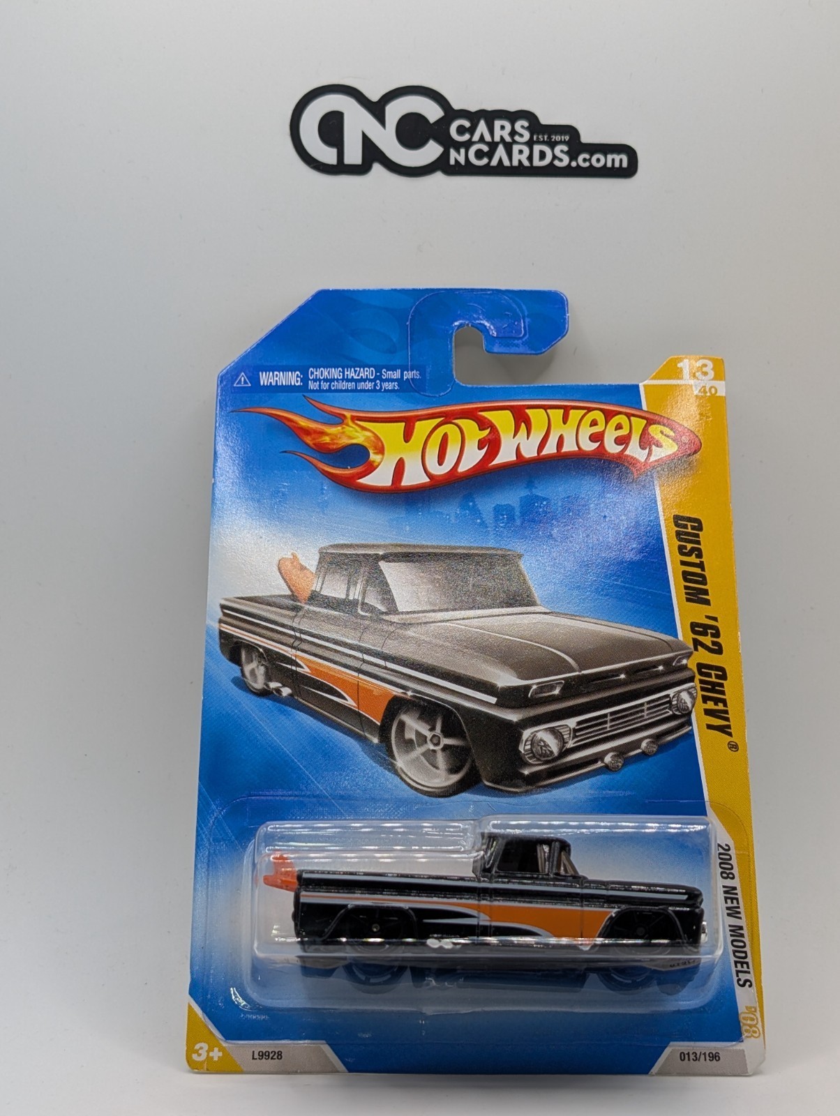 2008 Hot Wheels First Editions 13/40 Custom '62 Chevy Black 13/196