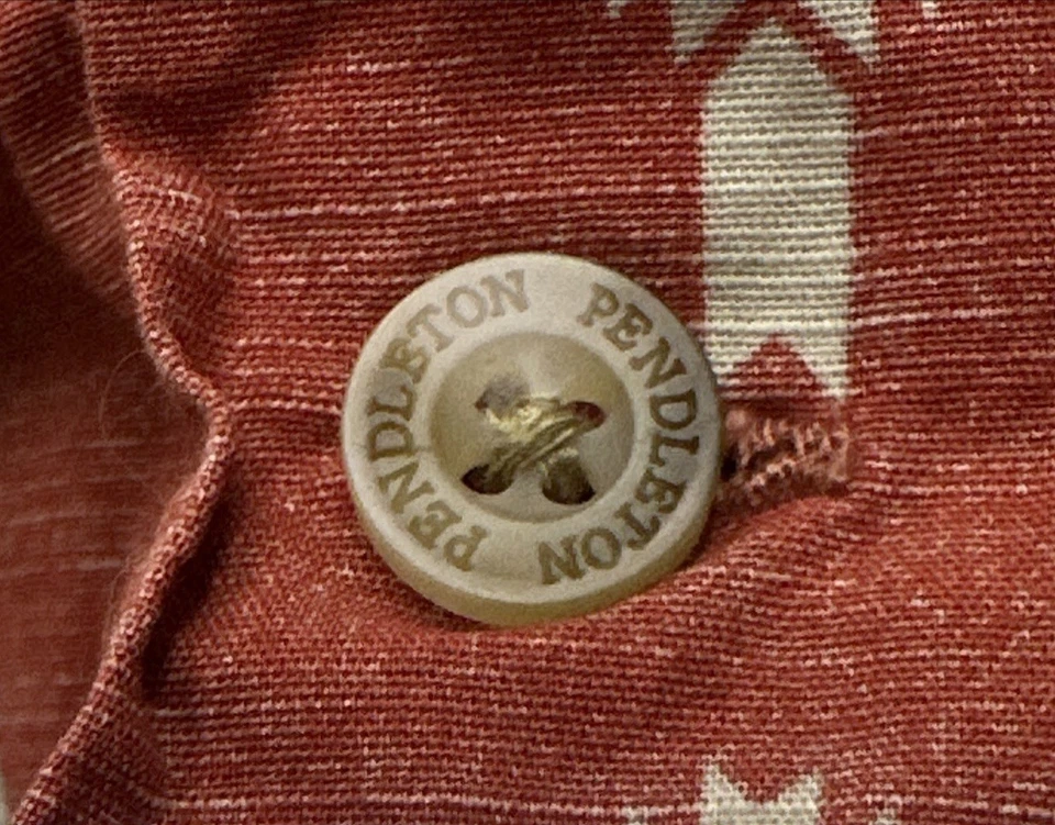 Pendleton Shirt Mens 2XL Red Button Up Hibiscus Southwestern Short Sleeve Y2K - Image 4 of 4