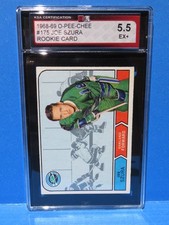 1968-69 O-Pee-Chee ROOKIE Card #175, JOE SZURA, Oakland Seals, KSA 5.5. rookie card picture