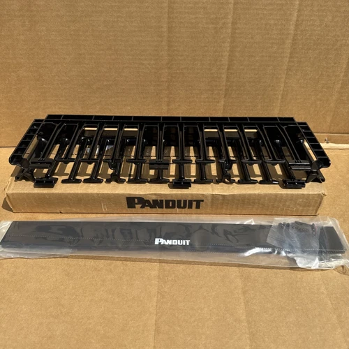 PANDUIT PAN-NET NMF1 NETMANAGER HORIZONTAL CABLE MANAGER 19" BLACK NEW