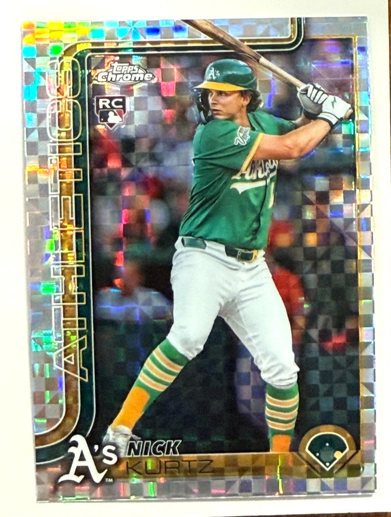 2025 Topps Chrome Update Nick Kurtz  #USC-178 X-Fractor RC Rookie