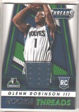 2014-15 Panini Threads Glenn Robinson III Rookie Threads RC Jersey Relic #86
