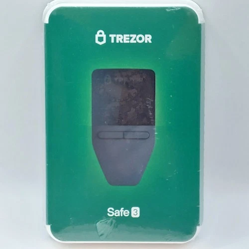 TREZOR SAFE 3 Passphrase & Secure Element Crypto Hardware Wallet - Cosmic Black.
