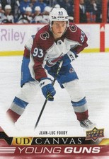 2022-23 Upper Deck Canvas YOUNG GUNS #C376 Jean-Luc Foudy