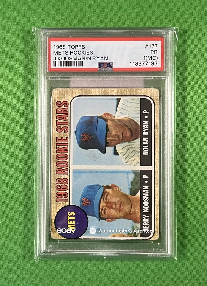 Juego parcial de béisbol 1968 Topps (338/598) con Nolan Ryan RC, Aaron, Seaver, Yaz Foto 4 de 4