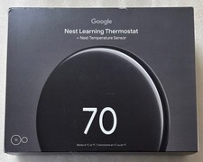 New Google Nest Learning Thermostat 4th gen + Nest Temperature Sensor (obsidian)