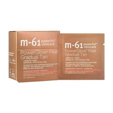 m-61 PowerGlow Peel Gradual Tan  1-Minute, 1-Step Exfoliating Facial Peel To Bu