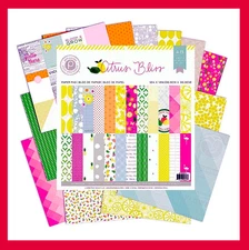 Pink Paisley Citrus Bliss Paper Pad  12x12  Flamingos Pineapples Tropical New