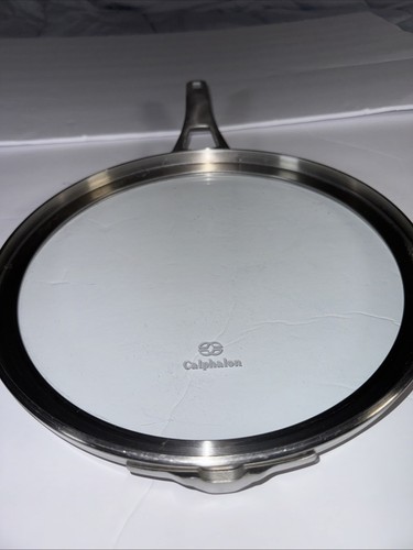 Calphalon Premier Space Saving Flat Glass Lid 10” Diameter Replacement lid only