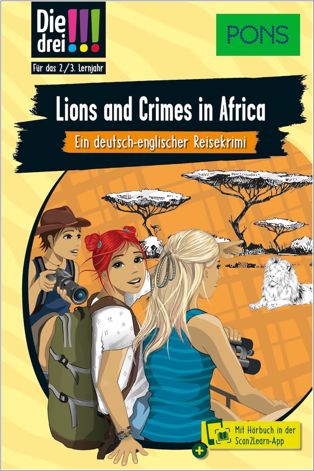 Drei Ausrufezeichen Englisch lernen - Tea and Crimes in Africa - inkl. Hörbuch