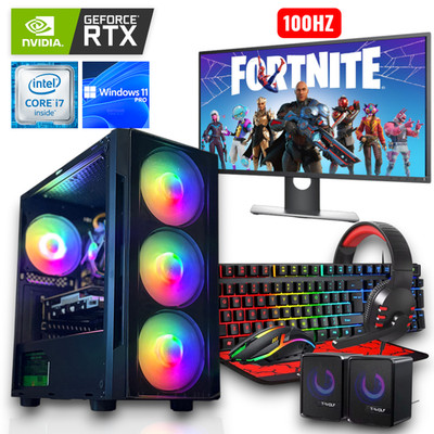 RTX 5060 TI RGB Gaming PC - 16GB RAM / 1TB + SSD / Intel i7 Quad / Win 11 Pro