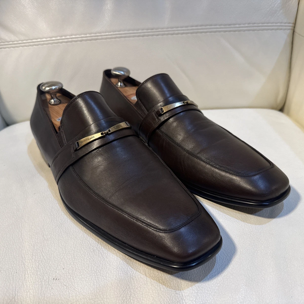 slim fit dress slacks Piel Cuero Hand-Woven Black Leather Loafers