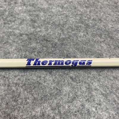 Thermogas Pencil White Blue Vintage Mapco Advertising