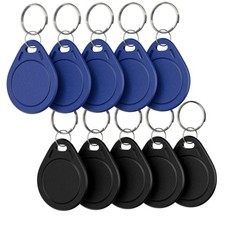 10pcs T5577 RFID Keyfobs 125khz Writable T5577 Key Fob Proximity ID Card Toke...
