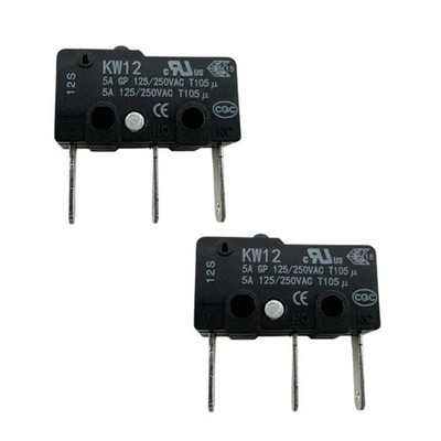 2 Pcs - KW12 QIAOH Long 3-Pin Limit Micro Switch 5A 125/250VAC T105