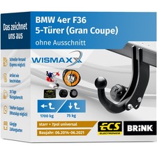AHK f�r BMW 4er F36 Gran Coupe 14-21 starr BRINK +7pol E-Satz ABE