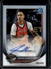 2025-26 Bowman Jordan Hawkins Chrome Auto Autograph Refractor #/499 Pelicans