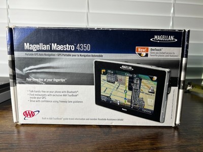 Magellan Maestro 4350 Car Set GPS Bluetooth USA CANADA PR MAPS 4.3'' LCD Tested