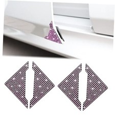 Car Door Corner Edge Guards 4pcs Bling Rhinestone Anti-Scratch Edge pink