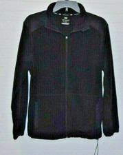 Tek Gear Boy's Black Full Zipper Fleece Jacket Size S