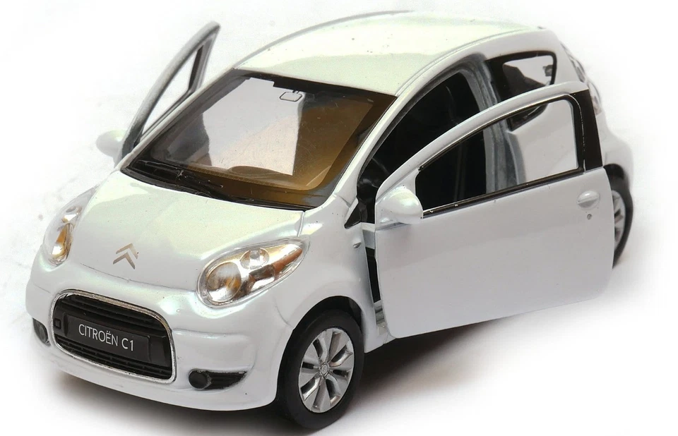 Welly Citroen C1 White 1:34 1:39 Scales 4.5 inch Diecast Car US DUTIES PAID - Image 4 of 4
