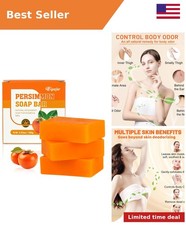 3 PCS Persimmon Soap Bar for Old People Smell, Remove Bad Body Odor