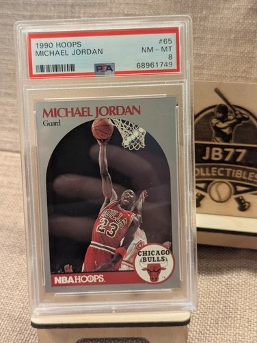 1990-91 Hoops #65 Michael Jordan PSA 8 Graded Basketball Card NBA 90-91 🔥 🔥 🔥
