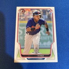 2014 Bowman Jose Ramirez #176 Rookie Card RC Cleveland Guardians ? Indians ?. rookie card picture