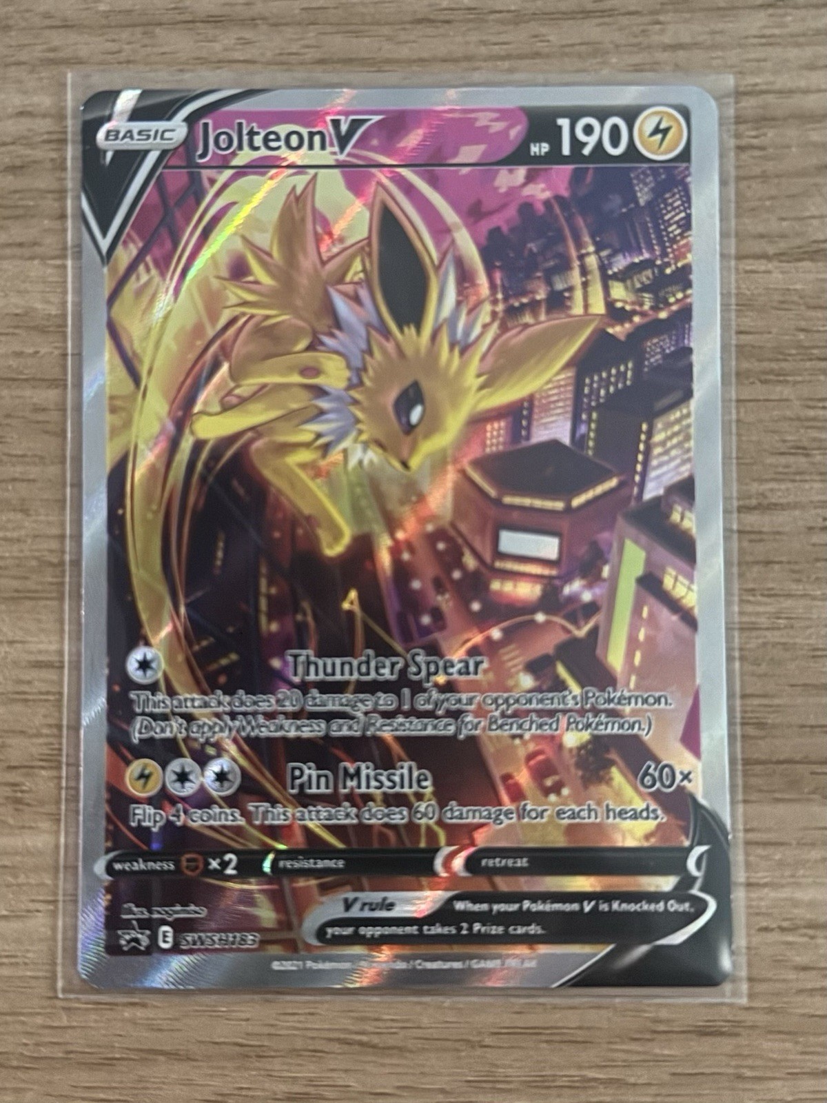 Jolteon V SWSH183 SWSH: Sword & Shield Promo Cards Holo