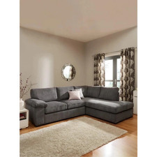Corner Sofa L-shape 4,5 Seater Couch Right / Left hand, Amalfi XL Jumbo Cord Set