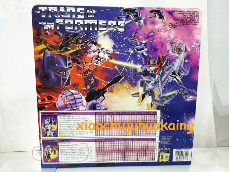 Transform G1 Soundwave Reissue Brand New With Buzzsaw Action Figure Toy Boxed  - Image 4 of 4