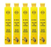 ✅ 5 Kompatible Patronen T18 Xl Yellow Gelb FüR Epson XP-305 XP-312 XP-313 XP-315