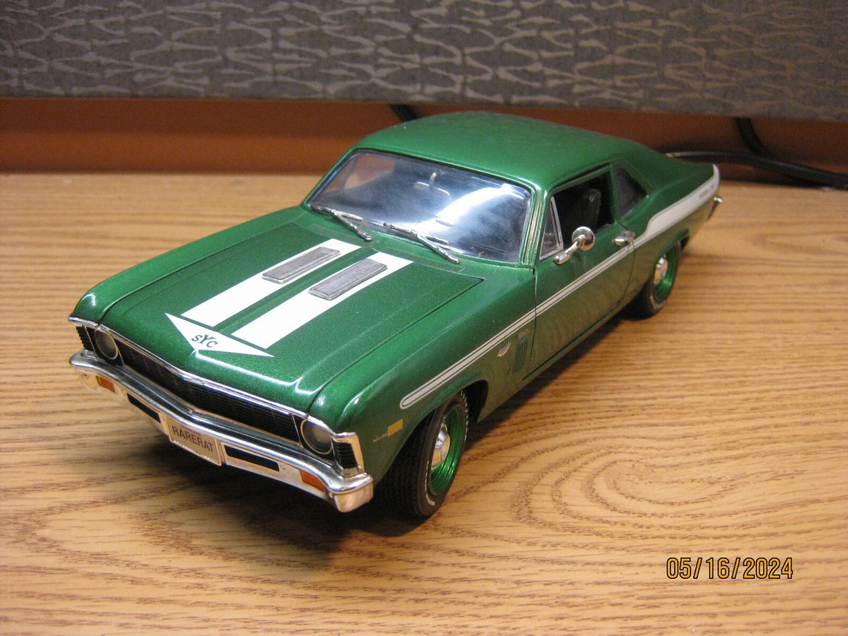 1/18 1969/70 CHEVROLET NOVA , METALLIC GREEN 
