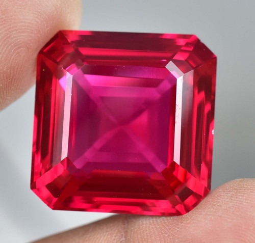 77.60 Ct Natural Mozambique Blood Red Ruby Certified Stunning Emerald Gemstone - Picture 2 of 8