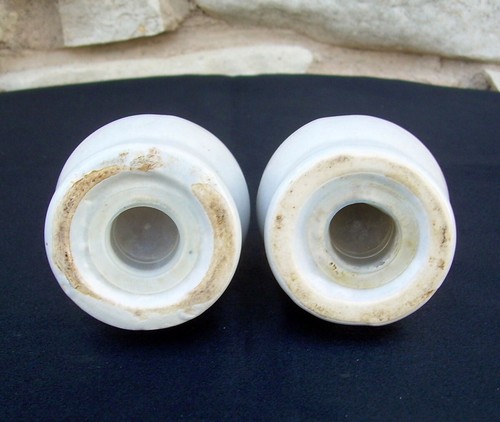 Pfaltzgraff USA Yorktowne Salt Pepper Shaker Set Pair Gray Blue With Stoppers - Picture 2 of 2