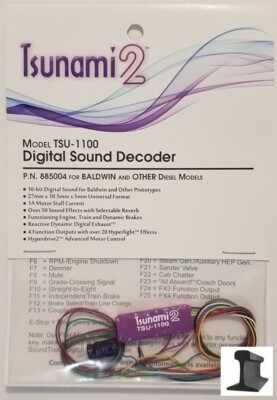 Soundtraxx ~ New 2026 ~ Tsunami 2 ~ TSU-1100 Baldwin ~ Sound Decoder ~ 8850042