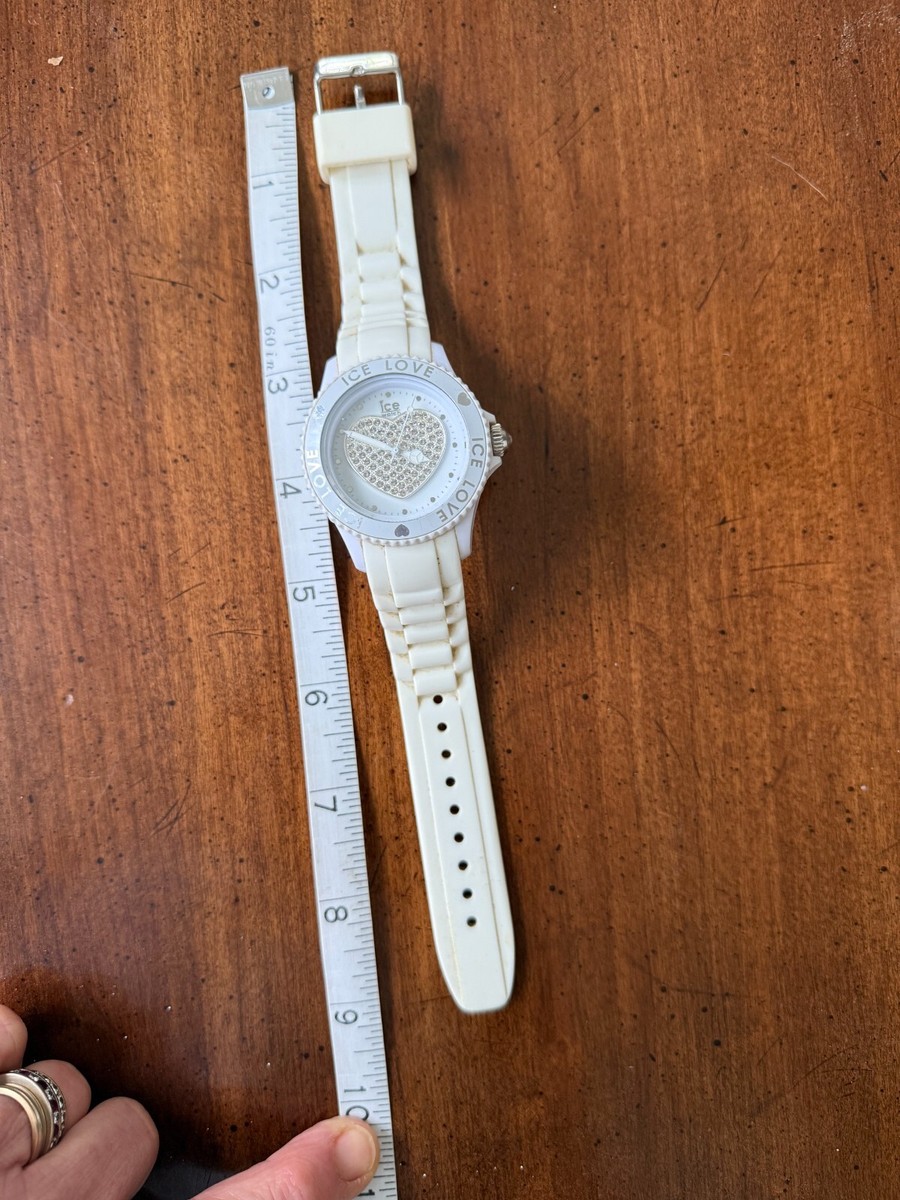 Ice Love White and Silver Heart Watch. SILI collection. New 3 yr battery. New. Vintage Ice Love Ladie main image 4