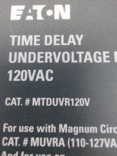 Eaton MTDUVR120V Time Delay Undervoltage Module - Bild 5 von 12